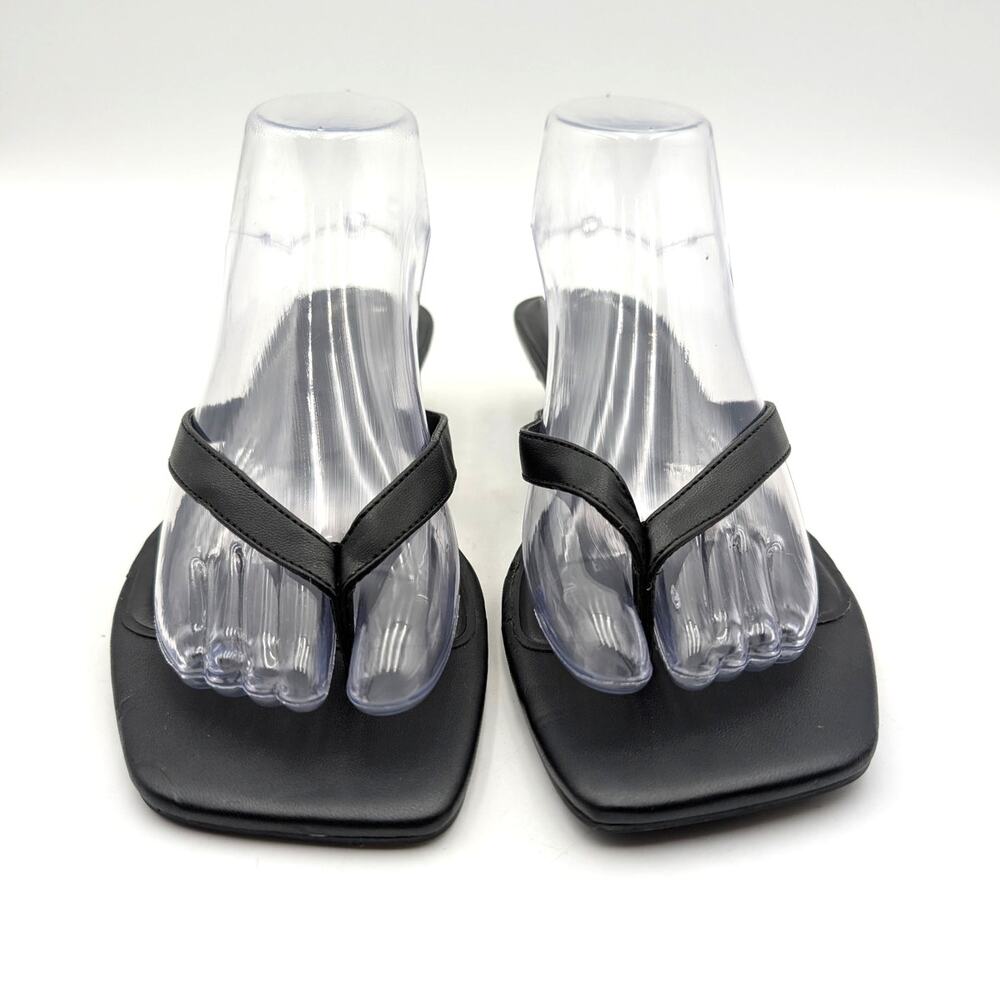Open Edit Tori Slip-On Kitten Heel Sandal Women's Black Size US9-9.5 - Picture 2 of 10
